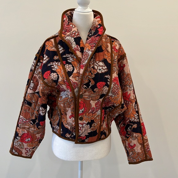 Mother The Big Time Bound Jacket in Flowrrs in Her Hair size small - Picture 6 of 12